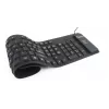Teclado de silicona USB+PS/2 negro