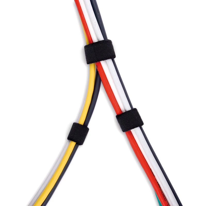 LABEL THE CABLE LTC PRO Roll Strap, rollo de cinta de velcro de doble cara, 25 m negro