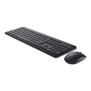 DELL Teclado y ratón - KM3322W - Ucraniano (QWERTY), Tamaño completo (100 %), Inalámbrico, RF Wireless, QWERTY, Negro, ratón incluido