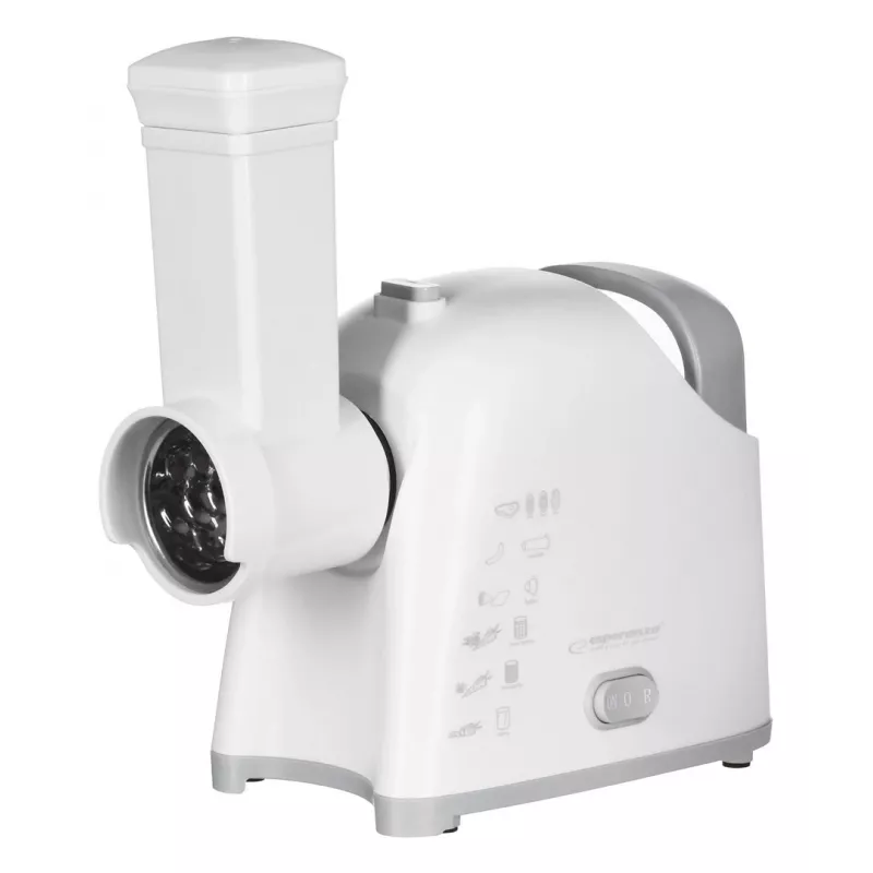 Picadora de carne ESPERANZA EKM033, 2200 W, blanca, cuchilla de acero inoxidable, marcha atrás, embudo para salchichas, accesorio para kibbeh