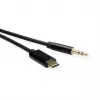 Adaptador ROLINE USB-C a conector jack - USB-C macho reversible a minijack estéreo macho