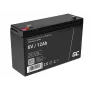 Batería de plomo-ácido sellada (VRLA) AGM Green Cell 6V 12Ah, 94×151×50 mm, 1,65 kg