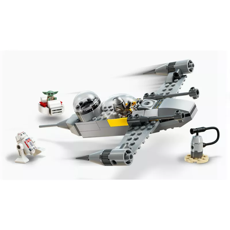 LEGO Star Wars Set 75410 Modelo N-1 Starfighter con 92 piezas, minifiguras Mando y Grogu