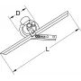 Medidor de ángulos ks tools modelo 300.0207, medidor de ángulos universal 300 mm