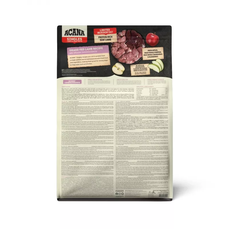 ACANA Singles Grass-Fed Lamb - Pienso para perros - 2 kg