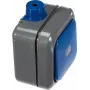 Busch-Jaeger Eléctrico BUSCH-JAEGER 2601/6 WN-53 Interruptor de balancín con campo de rotulación balancín, conmutador y conmutador de cruce ocean gris/azulverdoso (1084-0-0797)