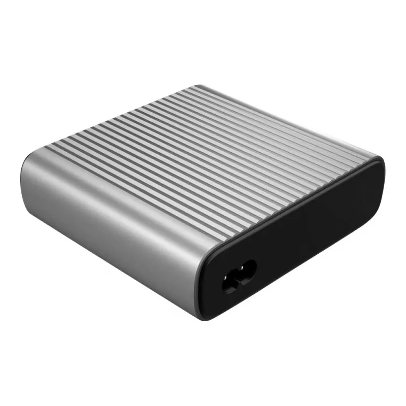 Cargador de sobremesa HYPER 245W GaN para portátil, smartphone, tablet Negro, Plata AC, carga rápida de batería Interior