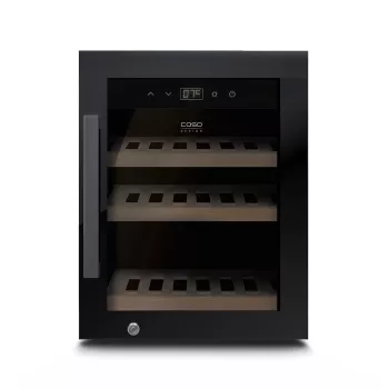 Caso | Vinoteca | WineExclusive 12 | Clase de eficiencia energética G | Capacidad de botellas 12 | Tecnología de refrigeración por compresor | Negro
