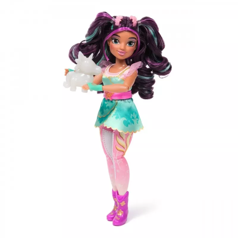 Muñeca de moda Spinmaster Unicorn Academy Ava modelo 6072649 – muñeca de moda con conjunto temático y accesorios