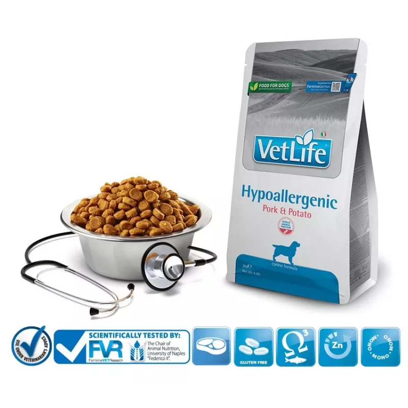 FARMINA Vet Life Hypoallergenic cerdo y patata - Pienso para perros - 2 kg