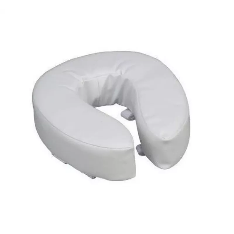 Asiento de inodoro elevado y acolchado, 10 cm
