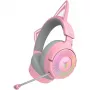 Razer Kraken Kitty V3 Pro - Quartz Auriculares Con cable e inalámbricos Diadema Gaming USB Type-A Bluetooth Rosa