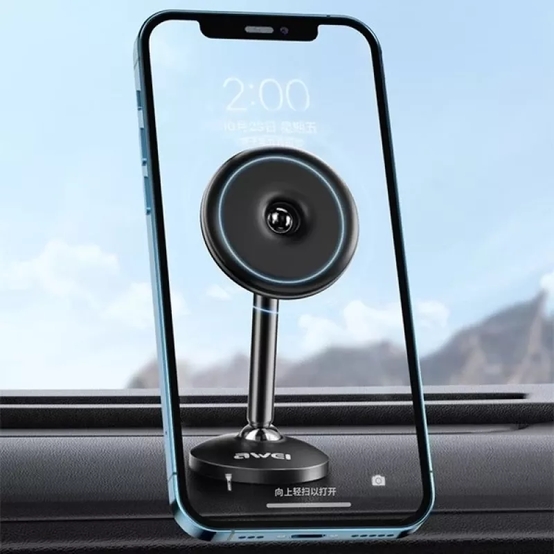 Soporte magnético para coche para el salpicadero negro