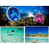 Máscara de snorkel Free Breath M2068G L/XL — máscara de snorkel de visión completa, talla L/XL, negro