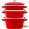 Staub La Cocotte Olla de hierro fundido redonda – SET 3-TEILIGES