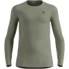 ODLO BL TOP Cuello redondo manga larga ACTIVE WARM Ropa térmica de manga larga, talla M, gris