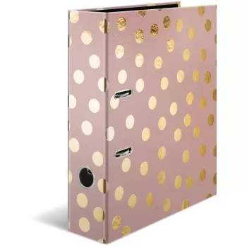 Archivador de anillas HERMA 7057 A4 oro rosa