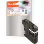 Peach PI500-81 cartucho de tinta pigmentada, 19 ml, negro (compatible con Brother LC-123)