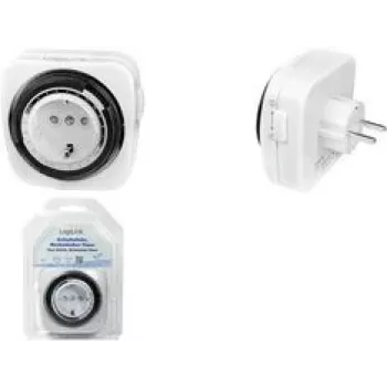 Logilink temporizador interruptor, mecánico, 230V AC, 50Hz, 16(2)A, 3680W (ET0011)