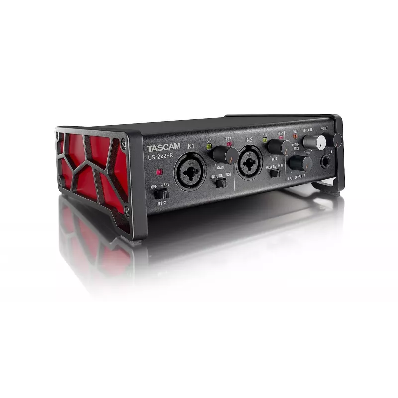 Tascam US-2x2HR interfaz de audio/MIDI USB, alta resolución, 2 entradas / 2 salidas