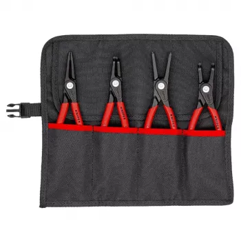 Alicate para anillos de seguridad Knipex 00 19 57 V01 mango rojo