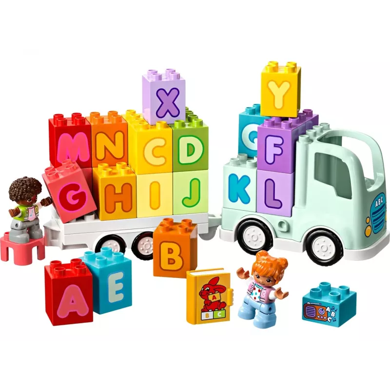 Juguete de construcción LEGO DUPLO 10421 Camión del abecedario, 36 piezas, 2 minifiguras, a partir de 2 años, medidas 110 × 140 × 70 mm