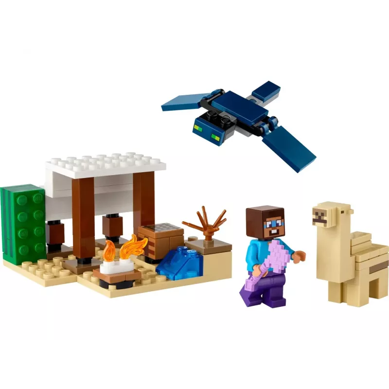 LEGO Minecraft 21251 Expedición al desierto de Steve Set de construcción de bioma de juguete