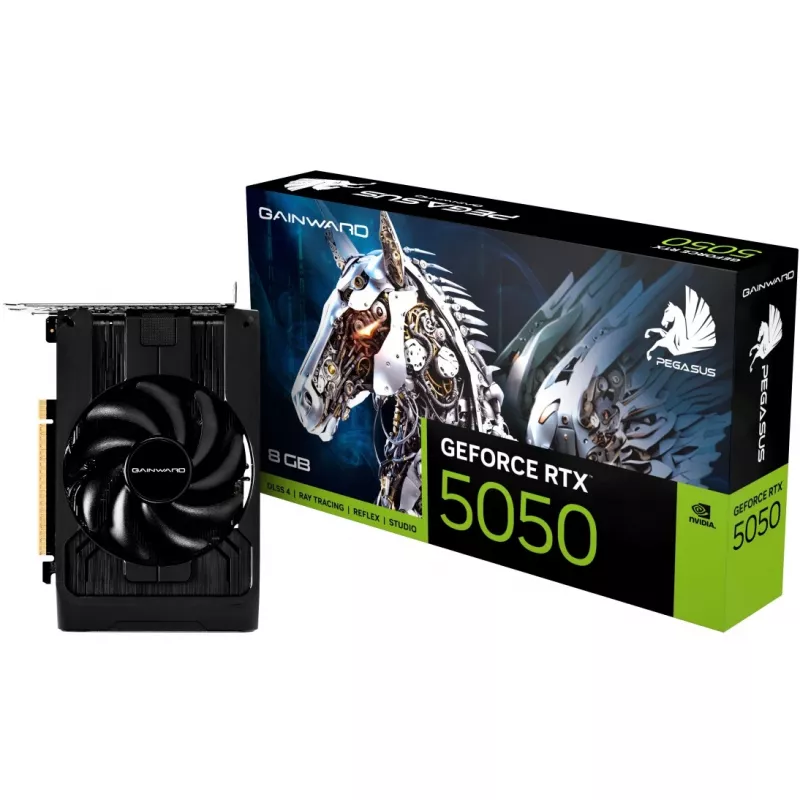 Tarjeta gráfica GAINWARD GeForce RTX 5050 Pegasus, 8 GB GDDR6, 128 bits, PCIe 5.0, 2317 MHz