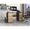 Tablero de mesa de ordenador e shop KUBA ANTR/ART, recto, rectangular, de aglomerado, 1300×510×760 mm, color roble