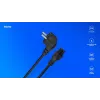 Savio CL-158 cable de alimentación IEC C5 a enchufe C/E/F, 3 m, negro