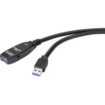 Cable USB Renkforce RF-4598344 5 m USB 3.2 Gen 1 (3.1 Gen 1) USB A negro (RF-4598344)
