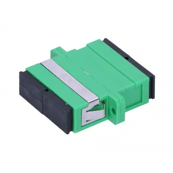 Adaptador Extralink SC/APC dúplex, monomodo, verde