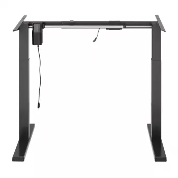 Ergo Office Escritorio eléctrico regulable en altura, Gris, Altura máx. 123 cm, 80 kg - sin tablero, para trabajar de pie y sentado, ER-433