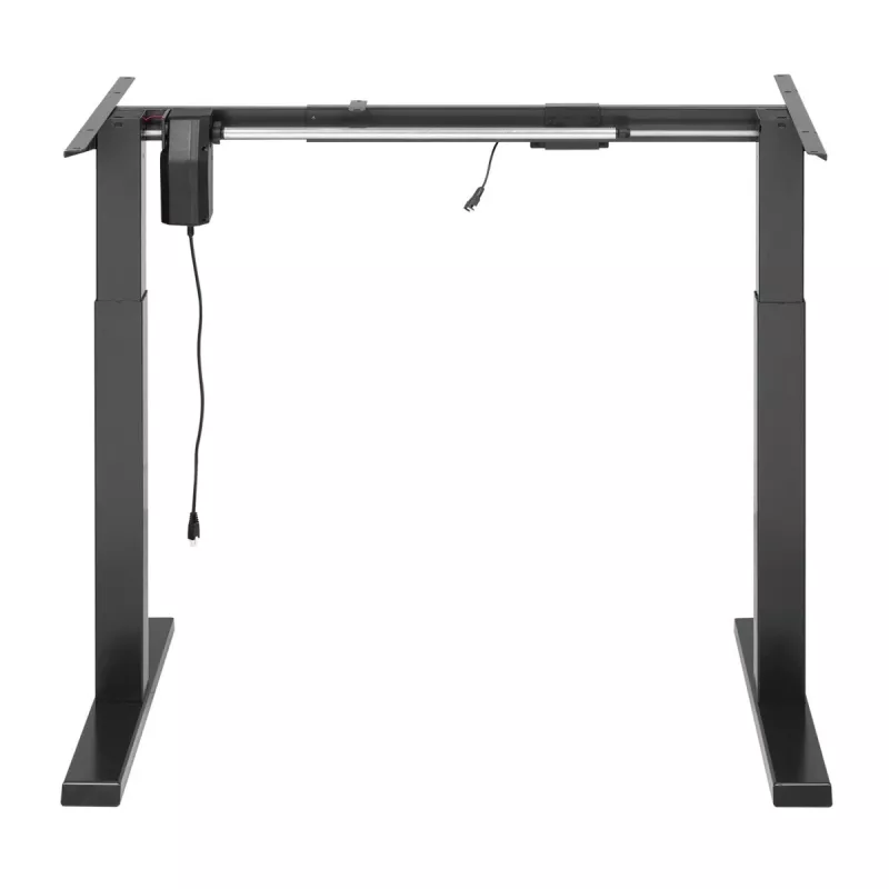 Ergo Office Escritorio eléctrico regulable en altura, Gris, Altura máx. 123 cm, 80 kg - sin tablero, para trabajar de pie y sentado, ER-433