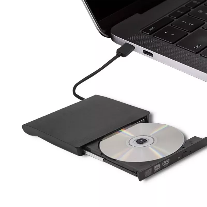 Unidad externa DVD‑RW QOLTEC 51857 — USB 3.0, interfaz SATA, DVD±R 8x, DVD±RW 4x, DVD‑RAM 5x, CD 24x, negra