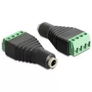 Adaptador de cable DeLOCK 65457 3,5 mm 4 polos negro verde