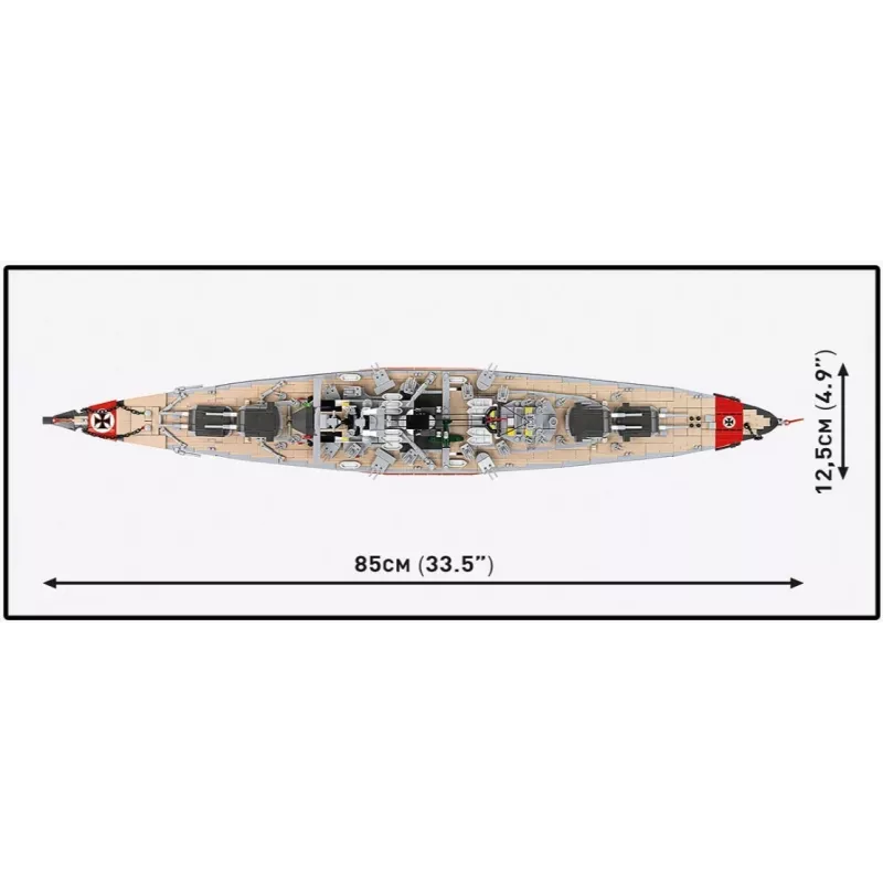 Set de construcción Cobi acorazado Bismarck modelo con 3204 piezas - Cobi CO BI-4860