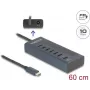 DeLOCK Hub USB 3.2 Gen 1 Type-C 10000 Mbit/s azul 64288