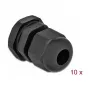 Prensaestopas DeLOCK 60194 negro plástico 10 uds.