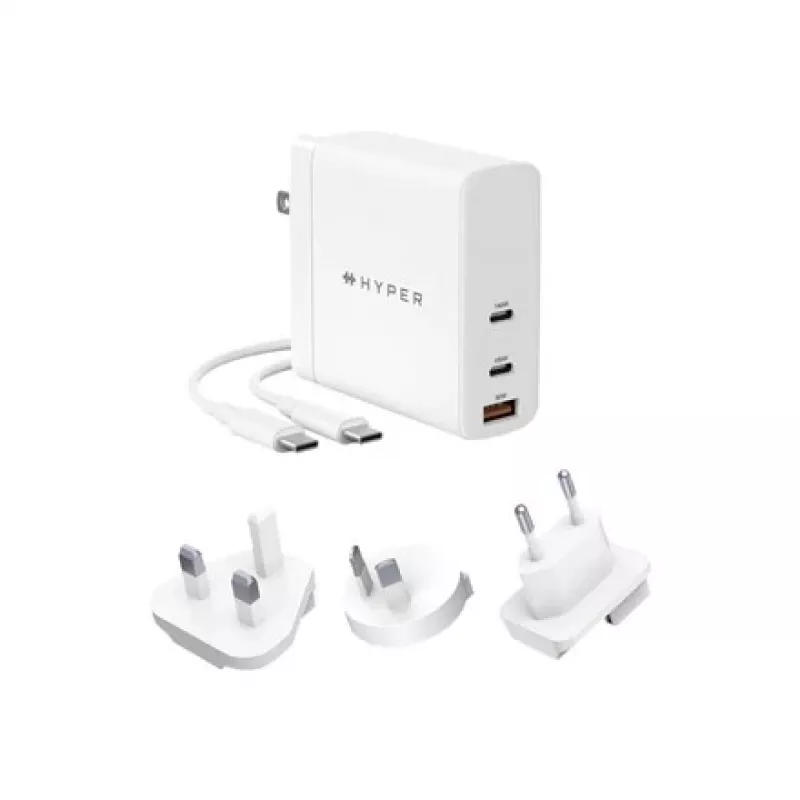 HYPER HJG140WW Cargador para dispositivos móviles Universal Blanco AC Carga rápida Interior
