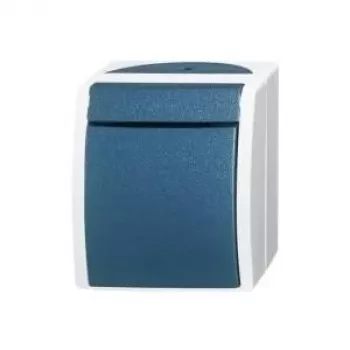 Busch-Jaeger conmutador de cruce Ocean de superficie azul-verde 2601/7 W-53 (2601/7 W-53)