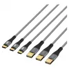 EFB Elektronik Set de cables USB-A a USB-C 60W QC 3A 3x2m - Digital/Datos (USB-AC-00008)