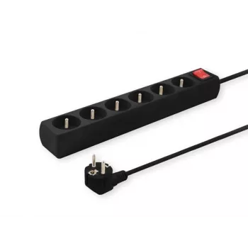 Regleta de enchufes Savio SAVIO LZ-04 negra