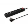 Regleta de enchufes Savio SAVIO LZ-04 negra
