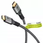 Cable HDMI Plus de alta velocidad con Ethernet, 4K @ 60Hz (gris, 15 metros)