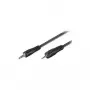 Cable de conexión jack a jack Wentronic Goobay, negro, 2 m - conector macho jack 3,5 mm (3 polos, estéreo) > conector macho jack 2,5 mm (3 polos, estéreo) (50459)