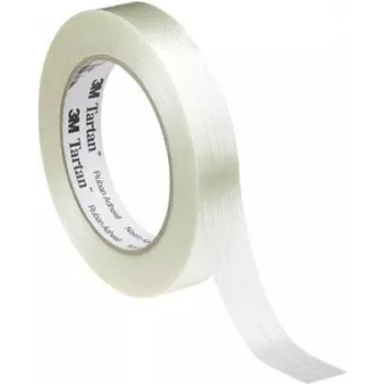 Cinta de filamento 3M Tartan KT-0000-4032-1 – 50 m x 25 mm, transparente, refuerzo biaxial