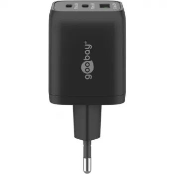 Goobay 64753 Cargador para dispositivos móviles Auriculares - Smartphone - Tablet Negro AC Carga rápida Interior (64753)