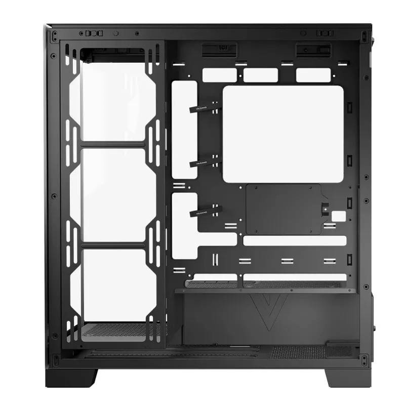 Caja MODECOM Volcano SPACE MIDI USB 3.0 X 2 CYPE-C negra
