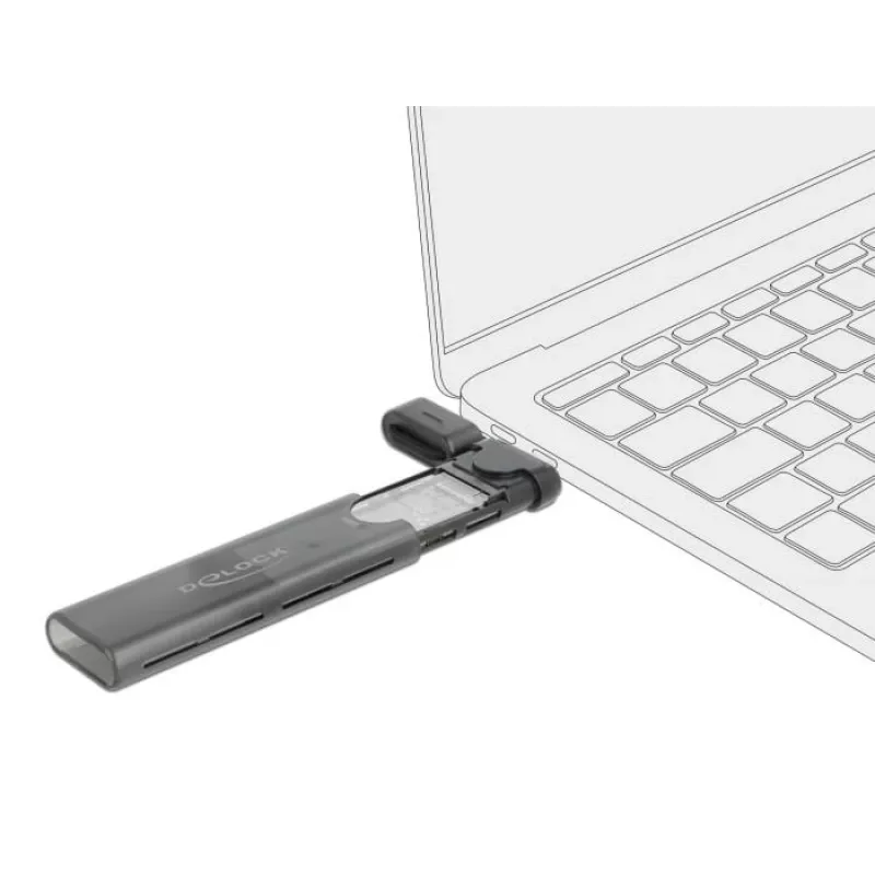 Carcasa SSD DeLOCK 42635 Negro M.2